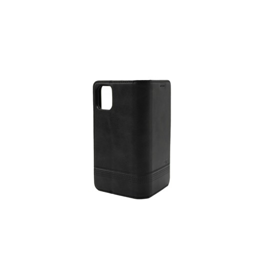 FUNDA ABATIBLE DE CUERO CON BOLSILLO INTERNO PARA OPPO A32/A53(2020)/A53S/A33(2020) NEGRO